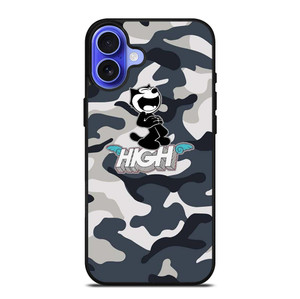 FELIX THE CAT HIGH CAMO iPhone 16 Case Cover