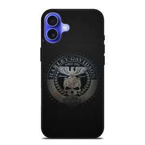 HARLEY DAVIDSON MOTORCYCLES COMPANY CARBON LOGO iPhone 16 Case Cover