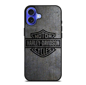 HARLEY DAVIDSON MOTORCYCLES COMPANY LOGO METAL iPhone 16 Case Cover
