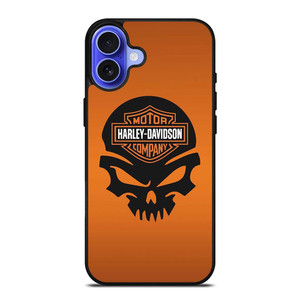 HARLEY DAVIDSON MOTORCYCLES COMPANY LOGO SKULL iPhone 16 Case Cover