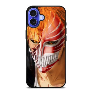 ICHIGO KUROSAKI FACE BLEACH ANIME iPhone 16 Case Cover