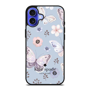 KATE SPADE NEW YORK LOGO BUTTERFLY PATTERN iPhone 16 Case Cover