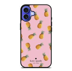 KATE SPADE NEW YORK LOGO PINEAPPLES iPhone 16 Case Cover