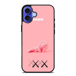KAWS PINK LOGO MASCOT iPhone 16 Case Cover