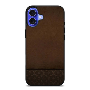 LOUIS VUITTON PARIS LV LOGO LEATHER BAG iPhone 16 Case Cover