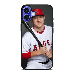 MIKE TROUT BASEBALL 2 iPhone 16 Case Cover
