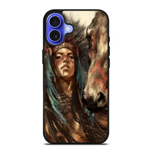 NATIVE AMERICAN PEOPLE ART iPhone 16 Case Cover