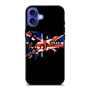 OASIS BAND ROCK BRITISH FLAG iPhone 16 Case Cover