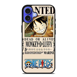 ONE PIECE LUFFY WANTED iPhone 16 Case Cover