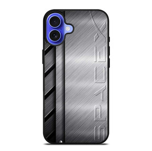 SPACE X LOGO METAL PLATE iPhone 16 Case Cover