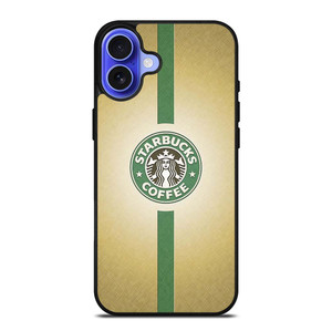 STARBUCKS COFFEE GREEN STRIPE iPhone 16 Case Cover