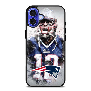 TOM BRADY NEW ENGLAND PATRIOT ART iPhone 16 Case Cover