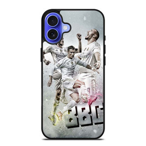 TRIO BBC REAL MADRID iPhone 16 Case Cover