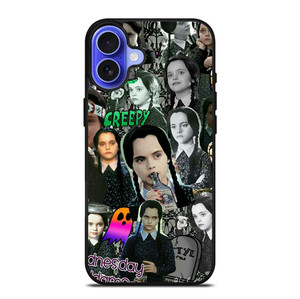 WEDNESDAY ADDAMS COLLAGE iPhone 16 Case Cover
