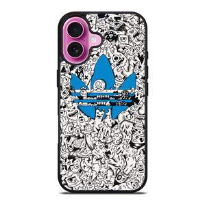 ADIDAS DOODLE DESIGN iPhone 16 Plus Case Cover
