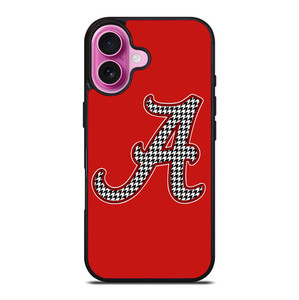 ALABAMA CRIMSON TIDE HOUNDSTOOTH ICON iPhone 16 Plus Case Cover
