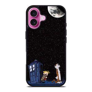 CALVIN AND HOBES TARDIS BOX iPhone 16 Plus Case Cover