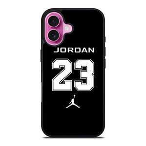 AIR JORDAN 23 BLACK LOGO iPhone 16 Plus Case Cover