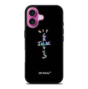 CACTUS JACK TRAVIS SCOTT X OFF WHITE 2 iPhone 16 Plus Case Cover