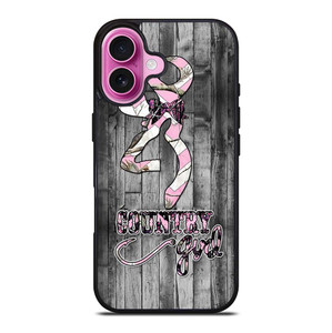 CAMO BROWNING PINK GIRL iPhone 16 Plus Case Cover