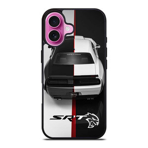 DODGE SRT BLACK WHITE iPhone 16 Plus Case Cover