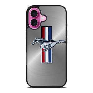 FORD MUSTANG METAL EMBLEM LOGO iPhone 16 Plus Case Cover