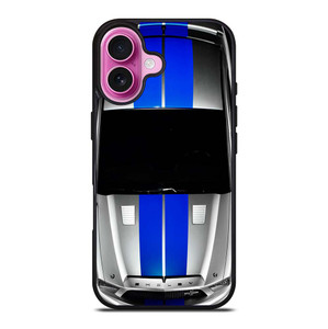 FORD SHELBY MUSTANG SILVER iPhone 16 Plus Case Cover