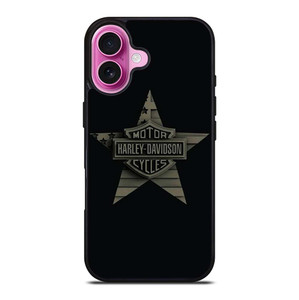 HARLEY DAVIDSON MOTORCYCLES COMPANY LOGO STAR iPhone 16 Plus Case Cover