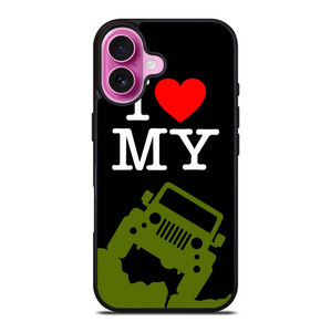 I LOVE MY JEEP iPhone 16 Plus Case Cover