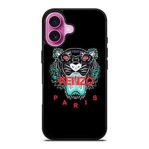 KENZO PARIS BLACK iPhone 16 Plus Case Cover