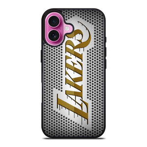 LOS ANGELES LAKERS METAL LOGO iPhone 16 Plus Case Cover