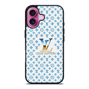 LOUIS VUITTON LV BLUE PATERN ICON LOGO iPhone 16 Plus Case Cover