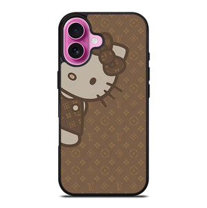 LOUIS VUITTON LV PATTERN LOGO HELLO KITTY iPhone 16 Plus Case Cover