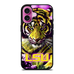 LSU TIGERS LOUISIANA STATE UNIVERSITY FOOTBALL LOGO iPhone 16 Plus Case Cover