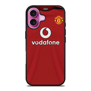 MANCHESTER UNITED FC CLASSIC JERSEY VODAFONE iPhone 16 Plus Case Cover