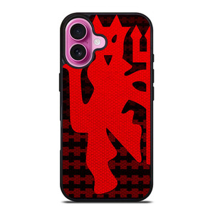 MANCHESTER UNITED RED DEVIL LOGO iPhone 16 Plus Case Cover