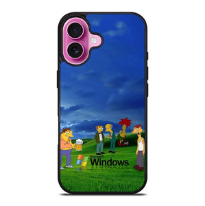 MICROSOFT WINDOWS THE SIMPSONS iPhone 16 Plus Case Cover
