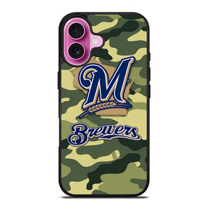 MILWAUKEE BREWERS CAMO LOGO iPhone 16 Plus Case Cover