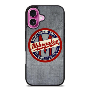 MILWAUKEE PORTABLE TOOL LOGO METAL ICON iPhone 16 Plus Case Cover
