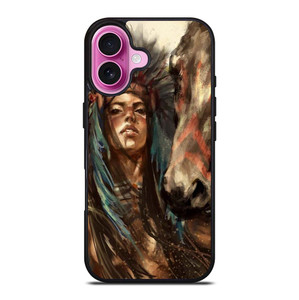 NATIVE AMERICAN PEOPLE ART iPhone 16 Plus Case Cover