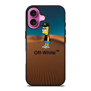 OFF WHITE BART SIMPSONS iPhone 16 Plus Case Cover