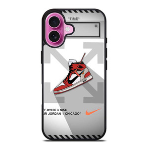 OFF WHITE NIKE AIR JORDAN CHICAGO iPhone 16 Plus Case Cover