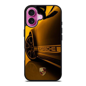 PORSCHE LOGO CAR YELOOW iPhone 16 Plus Case Cover