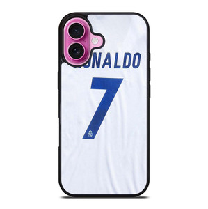 RONALDO CR7 JERSEY REAL MADRID iPhone 16 Plus Case Cover