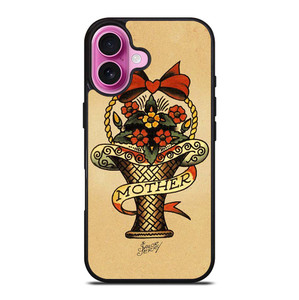 SAILOR JERRY FLOWER BOUQUET MOTHER iPhone 16 Plus Case Cover