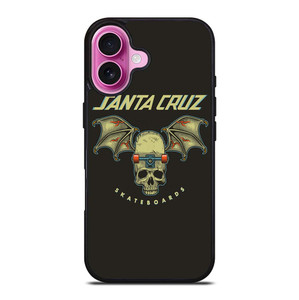 SANTA CRUZ SKATEBOARDS SKULL iPhone 16 Plus Case Cover