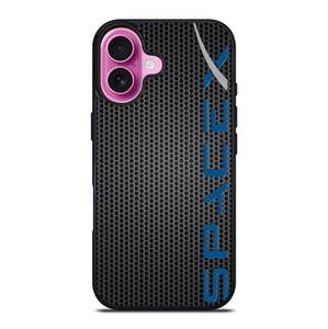 SPACE X LOGO METAL iPhone 16 Plus Case Cover
