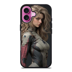 SPIDER GIRL MARVEL COMICS CARTOON SEXY iPhone 16 Plus Case Cover