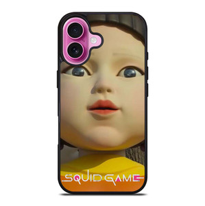 SQUID GAME DOLL FACE iPhone 16 Plus Case Cover