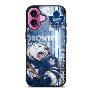 TORONTO MAPLE LEAFS LOGO BEAR MASCOT iPhone 16 Plus Case Cover